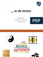 Tipologías Textuales