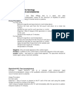 Quality Procedures For Serology