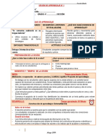 Sesiones de Aprendizaje - Cuarto Grado PDF