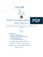 Proyecto de Obras II Presa de Loma Alta