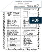 Checking Verb To Be PDF