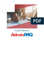 Carta Técnica Adminpaq 1101 PDF