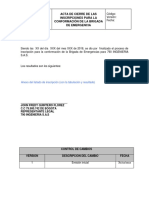 Acta de Cierre de Brigada de Emergencia