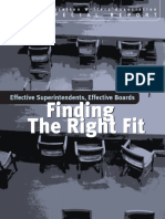 Effective Superintendents Effective Boards Finding The Right Fit