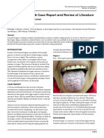 Fissured Tongue: A Case Report and Review of Literature: M Rathee, A Hooda, A Kumar