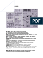 Datos Placa de Un Contactor