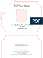 Updated Bodice Skirt Pattern