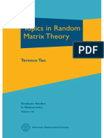 (AMS Graduate Studies in Mathematics 132) Terence Tao - Topics in Random Matrix Theory-American Mathematical Society (2012) PDF