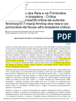 DUARTE, E. A. Maria Firmina Dos Reis e Os Primórdios Da Ficção Afro-Brasileira - Crítica - Literatura Afro-Brasileira PDF