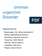 Common Digestive Disorder: Presented by