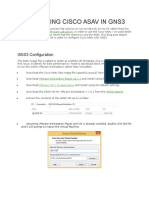 Configuring Cisco Asav in GNS3