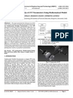 Sensitivity Analysis Study of CVT Parameters Using Mathematical Model 