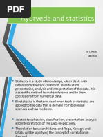 Ayurveda and Statestics