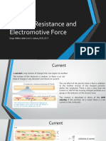 Current, Resistance and Electromotive Force