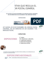 ANEXO - Disposiciones de La Ley Postal