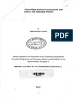 Behavior of End-Plate Moment Connections With Bolts in The Extended Portion PDF