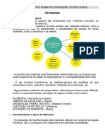 Matriz Do Teste Sumativo Educação Tecnológica