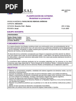 Programa de Derecho Civil Reales - UCASAL