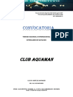 Convocatoria Primer Torneo Aquaman