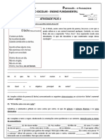 Colégio São Paulo. Ensino Fundamental II 7º Ano Data - Exercícios (Folha 03)