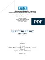 ICFAI - NAAC-SSR - II Cycle PDF