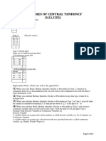 Formulas For Central Tendency Dispersion Index Numbers and Probability