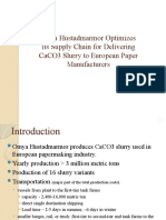 Omya Hustadmarmor Optimizes Its Supply Chain For Delivering Caco3 Slurry To European Paper Manufacturers