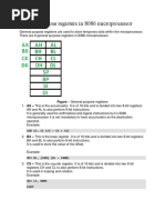 General Purpose Registers in 8086 Microprocessor