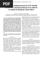 Proceso de Implementación de GNU Health en La Red de Atención Primaria de La Salud de La Ciudad de Diamante (Entre Ríos) .