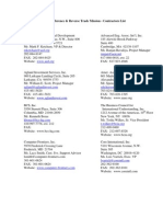 USTDA Conference RTM ContractrorList