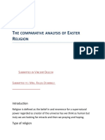 HE Comparative Analysis OF Aster Eligion: S V D S: M - R D