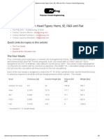 Comparison Between Head Types - Hemi, SE, F&D and Flat - Pressure Vessel Engineering