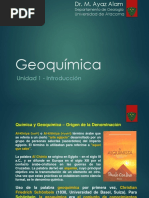 Unidad 1 - Introducción Geoquímica