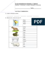 Evaluacion Diagnostica 1° Basico Integral Por Areas