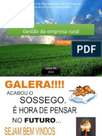 Gestao Da Empresa Rural Apresentacao Das Disciplina