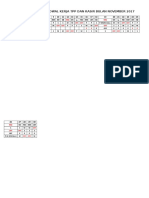 Jadwal Dinas TPP November