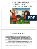 Ciencia y Tecnología 3 Años