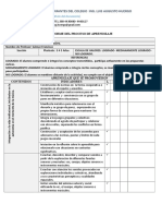 Informe Del Proceso de Aprendizaje Plurisala