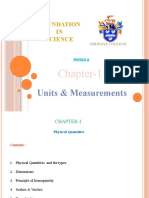 Units & Measurements: Chapter-1