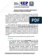 Circular Permiso de Paternidad Cep y Ufp