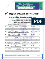 9th English Success Series 2019 by Ambitious Academy Shahdara