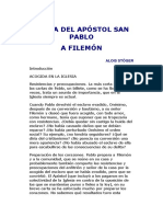 Carta Del Apóstol San Pablo A Filemón