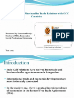 A Study On India's Merchandise Trade Relations With GCC Countries