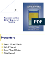 Regression With A Binary Dependent Variable