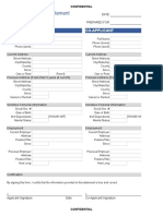 Personal Financial Statement