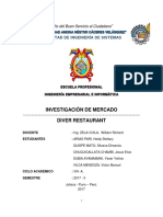 Proyecto, Restaurant Investigacion de Mercado