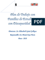 Plan de Trabajo Con Familias de Estudiantes Con Discapacidad 2018 PRITE