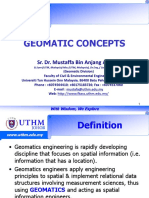 Geomatic Concepts: Sr. Dr. Mustaffa Bin Anjang Ahmad