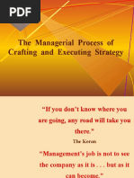 The Managerial Process of Crafting and Executing Strategy