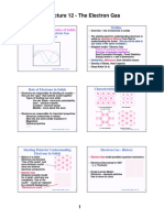 Lecture 12: The Electron Gas (Kittel Ch. 6) Outline